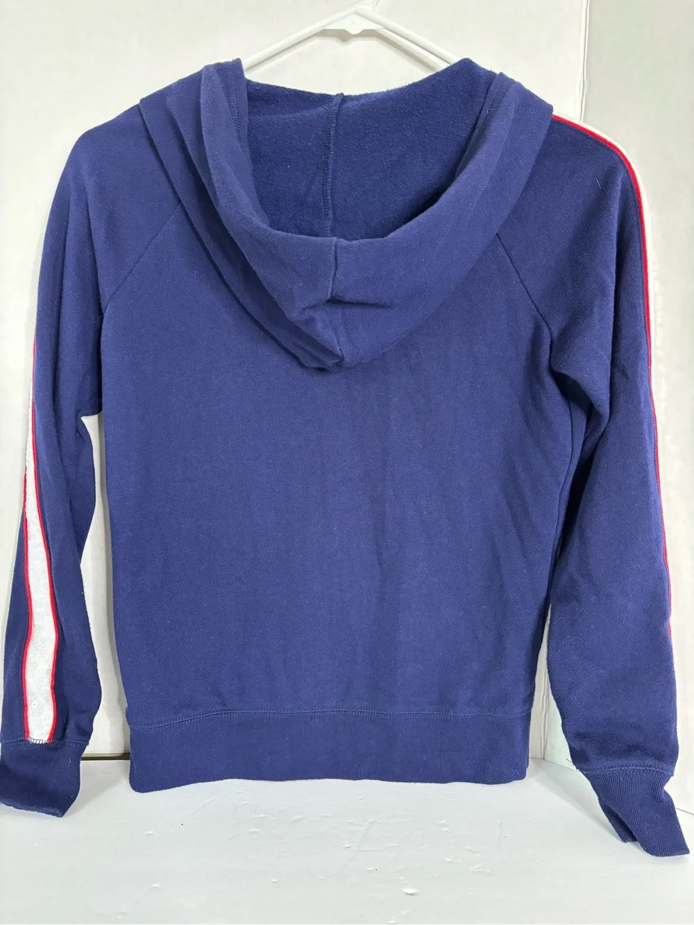 Justice Navy Hoodie with Red & Silver Softball Graphic